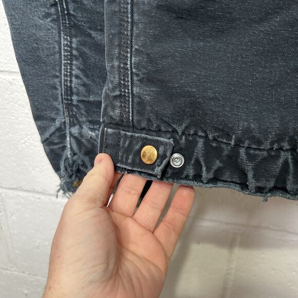 Vintage Carhartt Blanket-Lined Detroit Jacket “Black” J001 - Picture 8 of 13